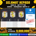 JACKPOT SLOT GACOR MAIN MAHJONG WAYS 2 10 JANUARI 2026